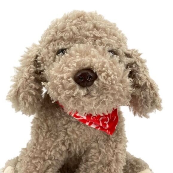 Kellytoy Valentine Labradoodle Dog Realistic Plush 17” - Picture 6 of 13